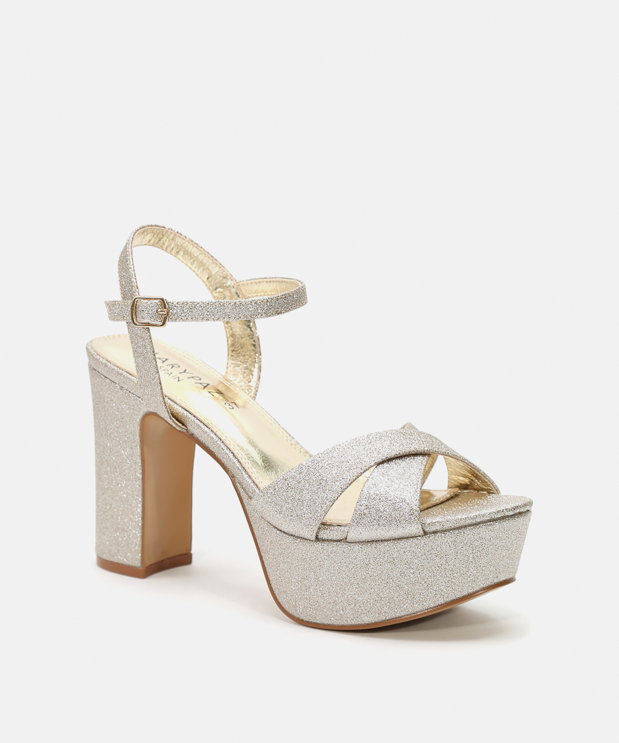 Sandalias plataforma glitter